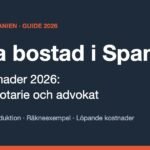 Köpa bostad i Spanien – alla kostnader 2026